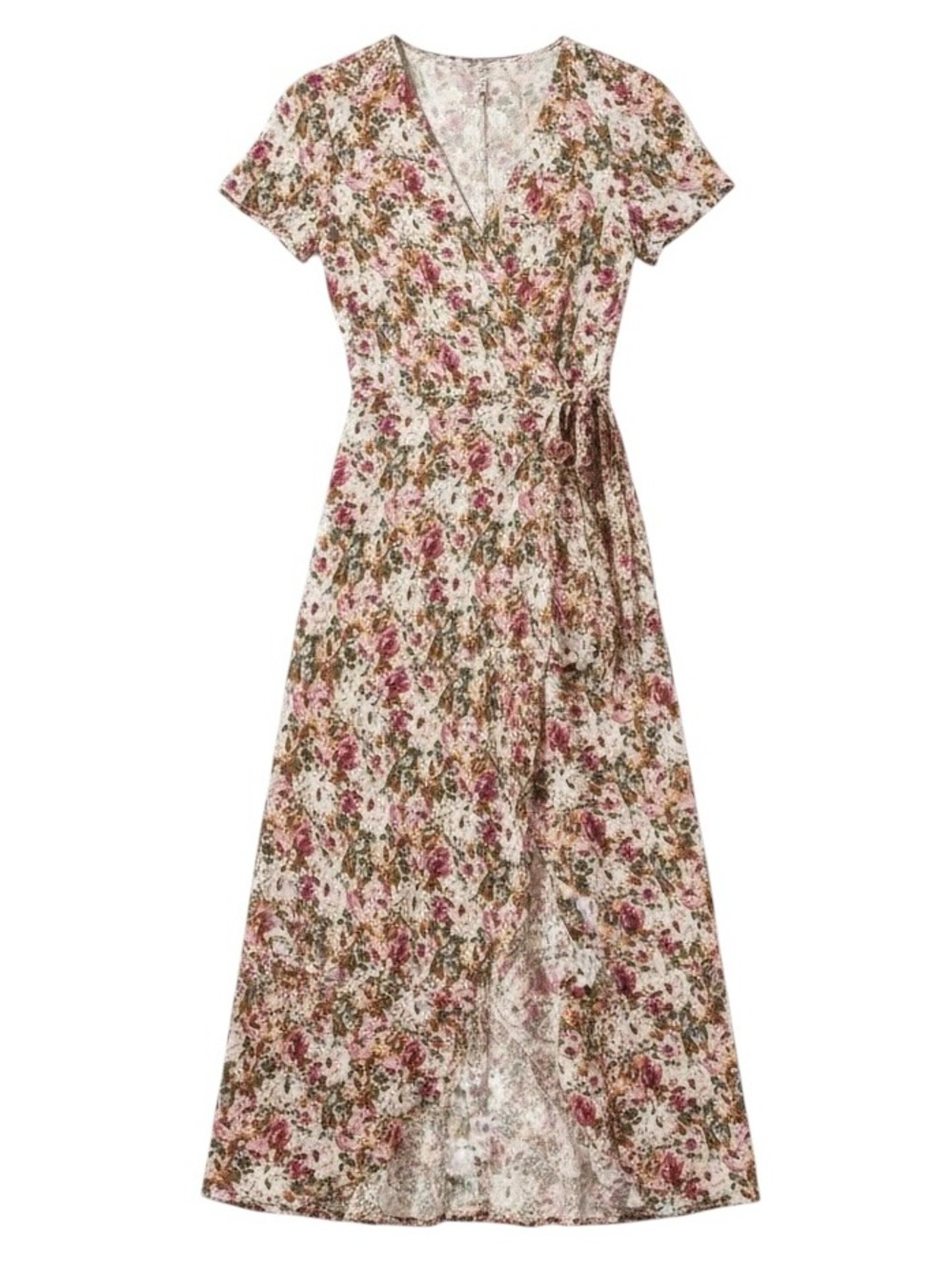Auguste the Label Wild Rose Maxi Wrap Dress Dusty Rose Size 6